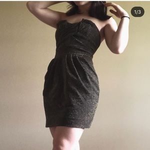 Black and Gold Cocktail Dress